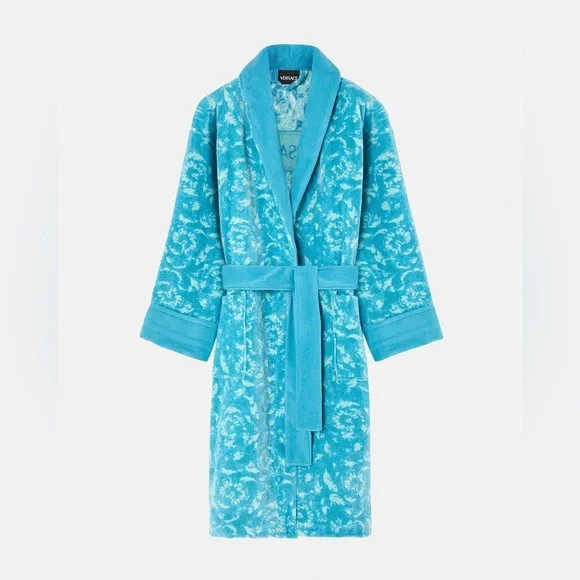 Versace Barocco Bathrobe Azur! - Picture 3 of 4
